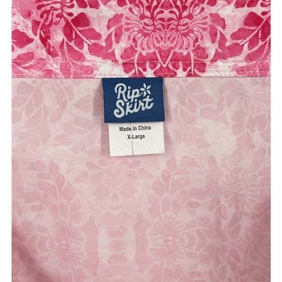 RipSkirt Hawaii Bali Pink Wrap Skirt Little Leg Cover Up Size XL Beach Cruise - Picture 3 of 5